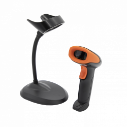 Qian QLLA1701 Lector de Código de Barras Láser 1D - incluye Cable USB y Base 