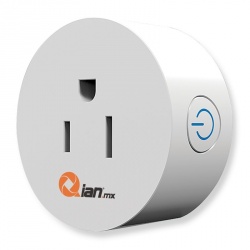 Qian  Smart Plug SH1800, WiFi, 1 Conector, 1200W, 10A, Blanco - 2 Piezas 