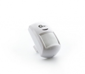 Qian Sensor de Movimiento PIR de Montaje en Pared SS5009, Inalámbrico, 100 Metros, Blanco 