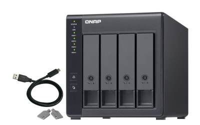 QNAP TR-004 Caja de Expansión de Almacenamiento NAS de 4 Bahías, SATA II 