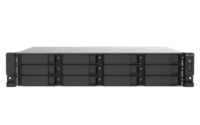 QNAP TS-1273AU-RP NAS de 12 Bahías, AMD Ryzen V1500B 2.20GHz, USB, Negro ― no Incluye Discos Duros 