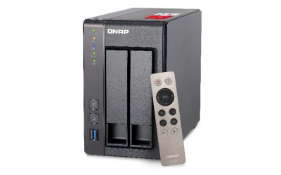 QNAP TS-251 NAS, Intel Celeron 2.41GHz, USB 3.0, Gris - no  incluye Discos 