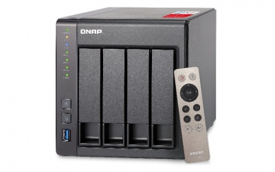 QNAP NAS TS-451+-2G NAS de 4 Bahías, Intel Celeron 2GHz, 2GB DDR3L, 2x USB 3.0 ― no Incluye Discos 