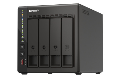 QNAP TS-453E NAS de 4 Bahías, Intel Celeron J6412 2.00GHz, SATA III, Negro ― No Incluye Disco Duro 
