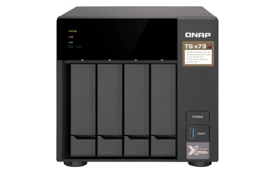 QNAP TS-473 NAS de 4 Bahías, AMD RX-421ND 2.10GHz, SATA III, Negro ― No Incluye Disco Duro 