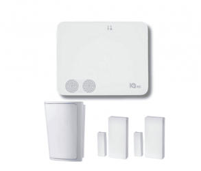 Qolsys Kit Sistema de Alarma IQ4NS POWER MANAGE PACK, Inalámbrico, 8 Zonas de Alarma, 1 Sensor de Movimiento, 2 Sensores Puerta/Ventana, con Panel de Control 