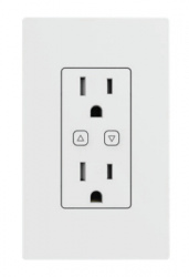 Qolsys Tomacorriente IQSKT-PG, 2 Enchufes, 120V, 15A, Blanco 