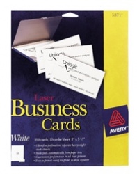 Avery Tarjetas de Presentación 5371, 250 Tarjetas de 2'' x 3'' 