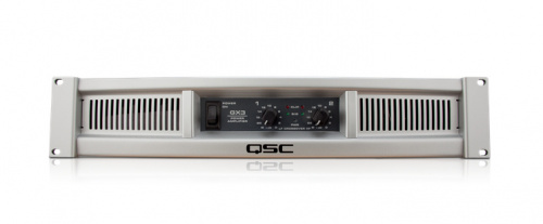 QSC Amplificador Estéreo de Audio GX3, 2 Canales, 300W RMS, Plata 