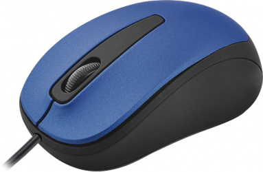 Mouse Quaroni Óptico MAQ02A, Alámbrico, USB, 1200DPI, Azul/Negro 