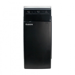 Gabinete Quaroni QCHT-02, Midi-Tower, ATX/Micro-ATX/Mini-ITX, USB 2.0, Incluye Fuente de 500W, sin Ventiladores Instalados, Negro 