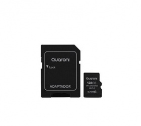 Memoria Flash Quaroni, 128GB MicroSDHC Clase 10, con Adaptador 