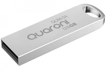 Memoria USB Quaroni QUM-04, 128GB, USB 2.0, Metal 