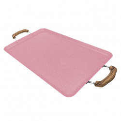 Queen Sense Comal CLC001-11, Antiadherente, Aluminio, Rosa  