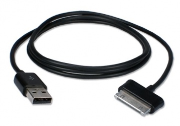 QVS Cable USB A Macho - Samsung 30-pin Macho, 5 Metros, Negro 