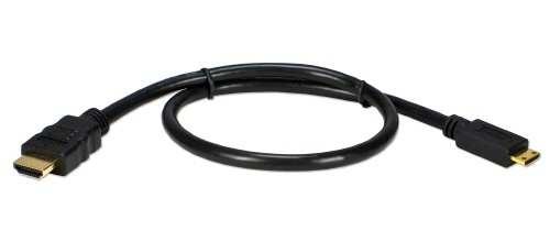 QVS Cable HDMI A Macho - HDMI C Macho, 4.5 Metros, Negro 