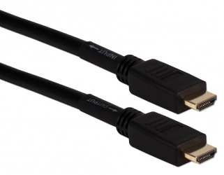 QVS Cable HDMI de Alta Velocidad con Ethernet 4K HDMI Macho - HDMI Macho, 25 Metros, Negro 