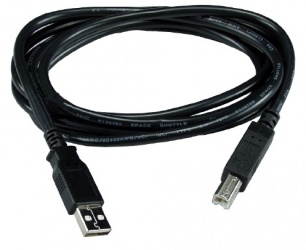 QVS Cable USB A Macho - USB B Macho, 3 Metros, Negro, 3 Piezas 