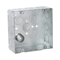 Raco Caja para Pared HUB-257, 12 Entradas, Acero 