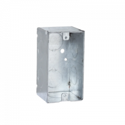 Raco Caja para Pared HUB-674, 8 Entradas, Acero 