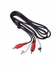 Radox Cable AUX 2 x RCA Macho - 2 x RCA Macho, 90cm, Negro 