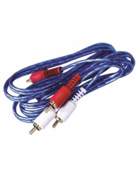 Radox Cable AUX 2 x RCA Macho - 2 x RCA Macho, 2 Metros, Azul 