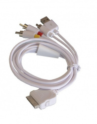 Radox Cable AUX Dock Macho - 3x RCA/USB-A Macho, 1.2 Metros, Blanco 