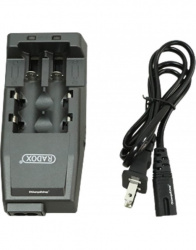 Radox Cargador de Pilas de Litio 18650/14500/17500, Negro 