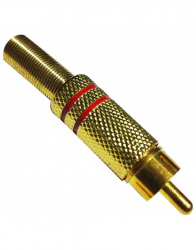 Radox Conector Plug RCA, Oro 