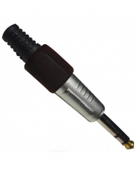 Radox Conector Plug 6.3mm Mono, Negro 