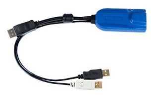 Raritan Cable KVM USB/DisplayPort, Negro/Azul 