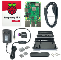 Raspberry Kit Placa de Desarrollo Pi 3 Modelo B+, 32GB 