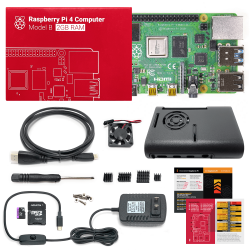 Raspberry Kit Placa de Desarrollo Pi 4, 2GB, WiFi, USB C 