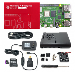 Raspberry Kit Placa de Desarrollo Pi 4, 8GB RAM, WiFi, USB C 
