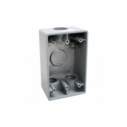 Rawelt Caja Condulet RR-0472, 3 Puertos, 1/2