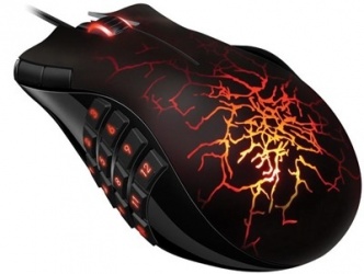 Mouse Razer Óptico Naga Molten, Alámbrico, USB, 5600DPI, Negro 