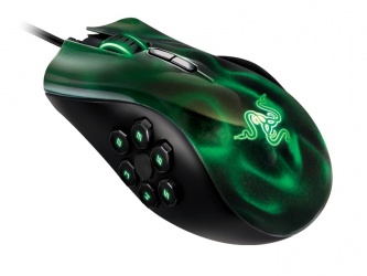 Mouse Gamer Razer Láser Naga Hex, USB, 5600DPI, Negro/Verde 