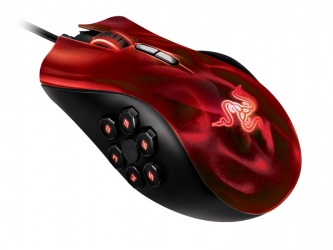 Mouse Gamer Razer Láser Naga Hex, Alámbrico, USB, 5600DPI, Negro/Rojo 