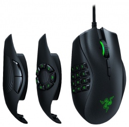 Mouse Gamer Razer Óptico Naga Trinity MMO, Alámbrico, USB, 16.000DPI, Negro/Verde 
