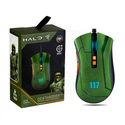 Mouse Gamer Razer Óptico DeathAdder V2 Edición Halo Infinite, Alámbrico, USB, 20000DPI, Verde 