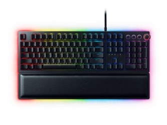 Teclado Gamer Razer Huntsman Elite RGB, Teclado Mecánico, Opto-mechanical Switch, Alámbrico, Negro (Español) 