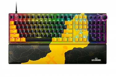 Teclado Gamer Razer Huntsman V2, Teclado Mecánico, Switch Optical Red, Alámbrico, Negro/Amarillo (Inglés) 