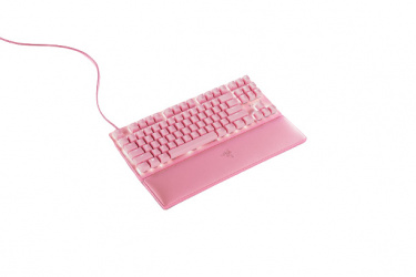 Teclado Gamer Razer Huntsman V2 TKL RGB, Teclado Mecánico, Linear Optical Red, Alámbrico, Rosa (Inglés) 