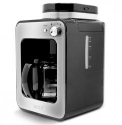 RCA Molino de Granos de Café RC-CAF4, 600W, 50g con Dispensador, Negro/Plata 