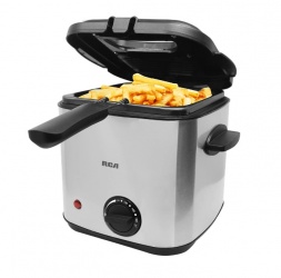 RCA Freidora de Aceite RC-DF2, 1.5 Litros, Negro/Plata 