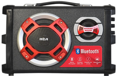 RCA Bocina Portátil SP82BT, Bluetooth, Inalámbrico, Negro 