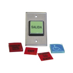 RCI Botón de Salida 972LESMO, Alámbrico, Negro 