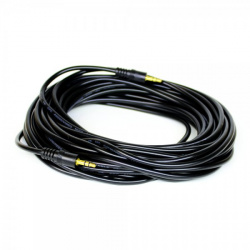 Redleaf Cable AUX 3.5mm Macho - 3.5mm Macho, 10 Metros, Negro 
