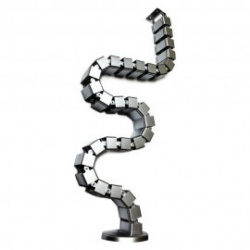 Redleaf Organizador de Cables en Columna, 1.3 Metros, Plata 