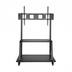 Redleaf Soporte Móvil de Piso para Pantalla de 60'' - 105'', hasta 150kg, Negro 
